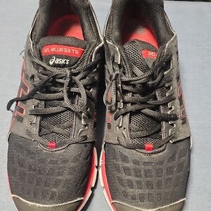 ASICS Gel-Blur33 TR Black and Red Athletic Shoes